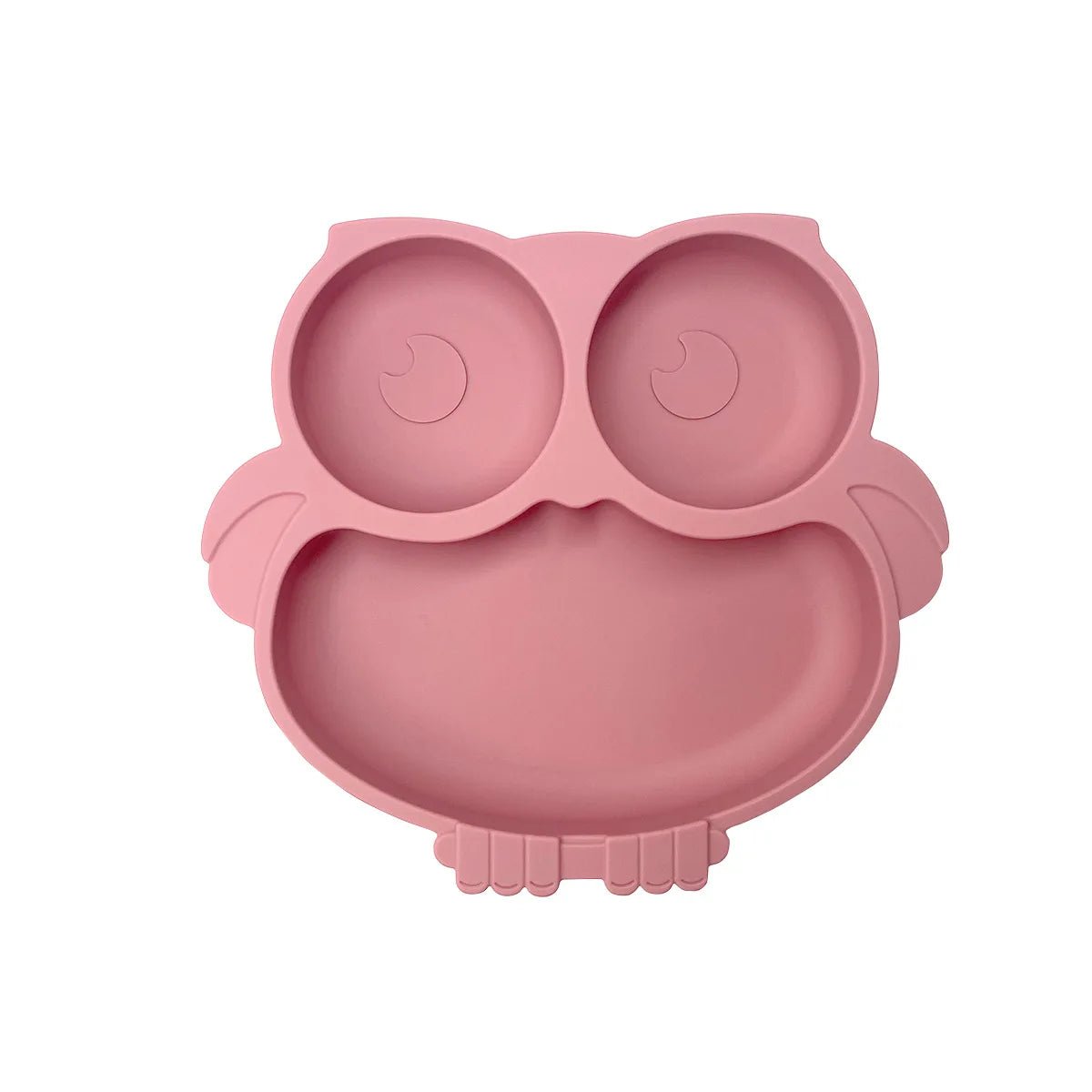 Assiette Compartimentée en Silicone Bébé | Petit Hibou - Mini Aventurier