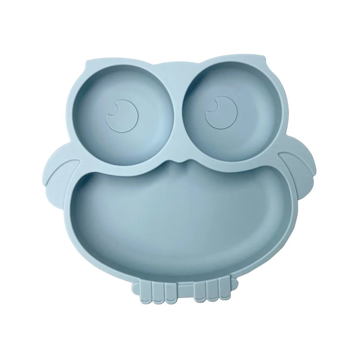 Assiette Compartimentée en Silicone Bébé | Petit Hibou - Mini Aventurier