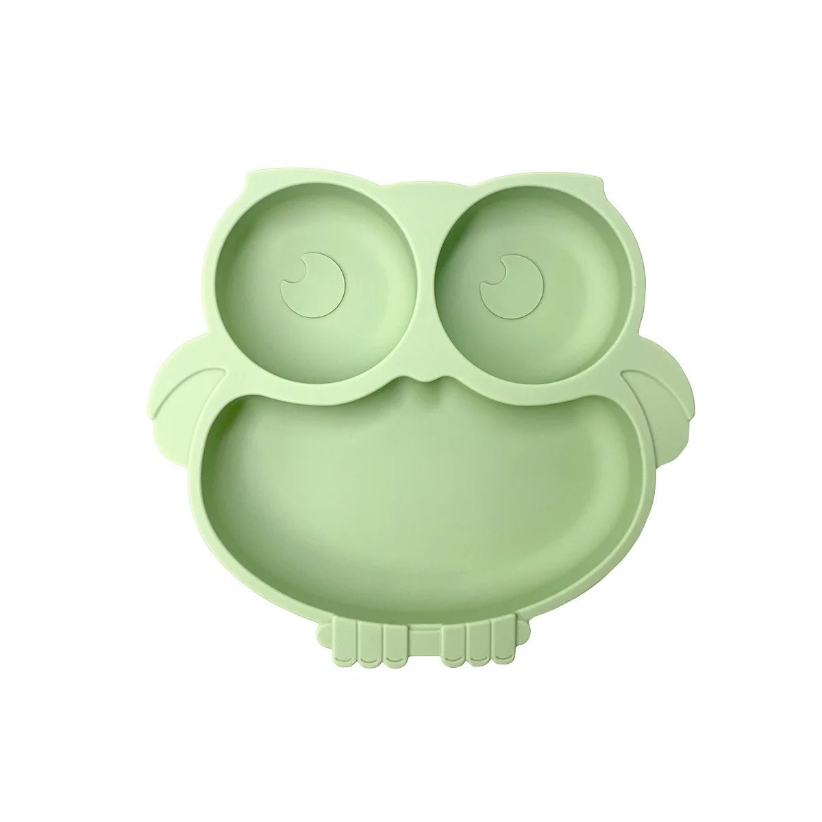 Assiette Compartimentée en Silicone Bébé | Petit Hibou - Mini Aventurier