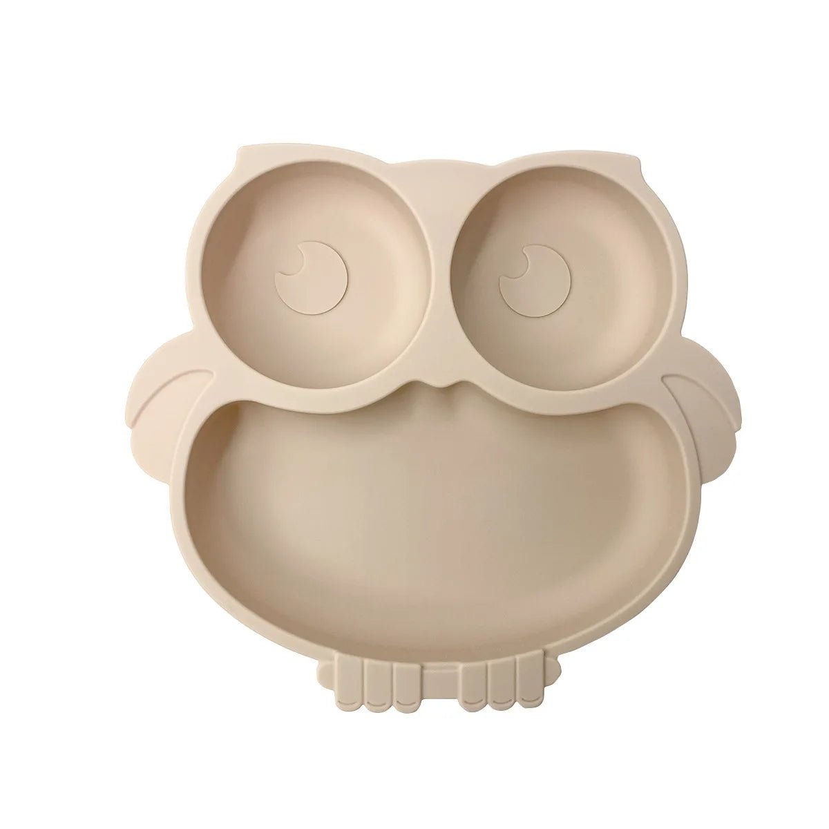 Assiette Compartimentée en Silicone Bébé | Petit Hibou - Mini Aventurier