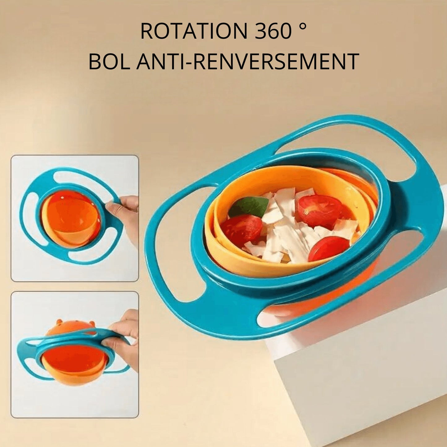 BOL ANTI - RENVERSEMENT | BABY GYRO BOWL ™ - Mini Aventurier