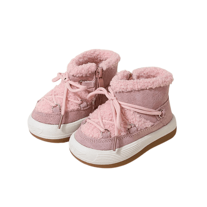 Bottines de neige rose pour fille