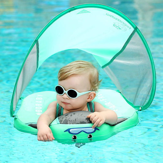 BOUÉE BÉBÉ AVEC OMBRELLE UV | SWIM BABY™ - Mini Aventurier