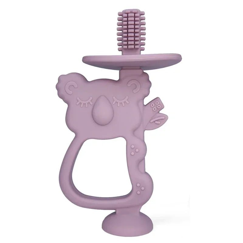 Brosse à Dents et Anneau de Dentition Bébé en Silicone| Koala - Mini Aventurier