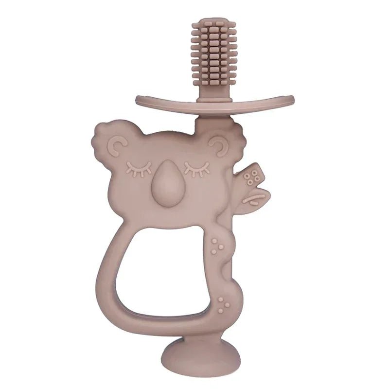 Brosse à Dents et Anneau de Dentition Bébé en Silicone| Koala - Mini Aventurier