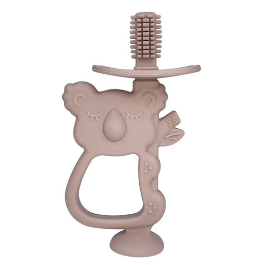 Brosse à Dents et Anneau de Dentition Bébé en Silicone| Koala - Mini Aventurier