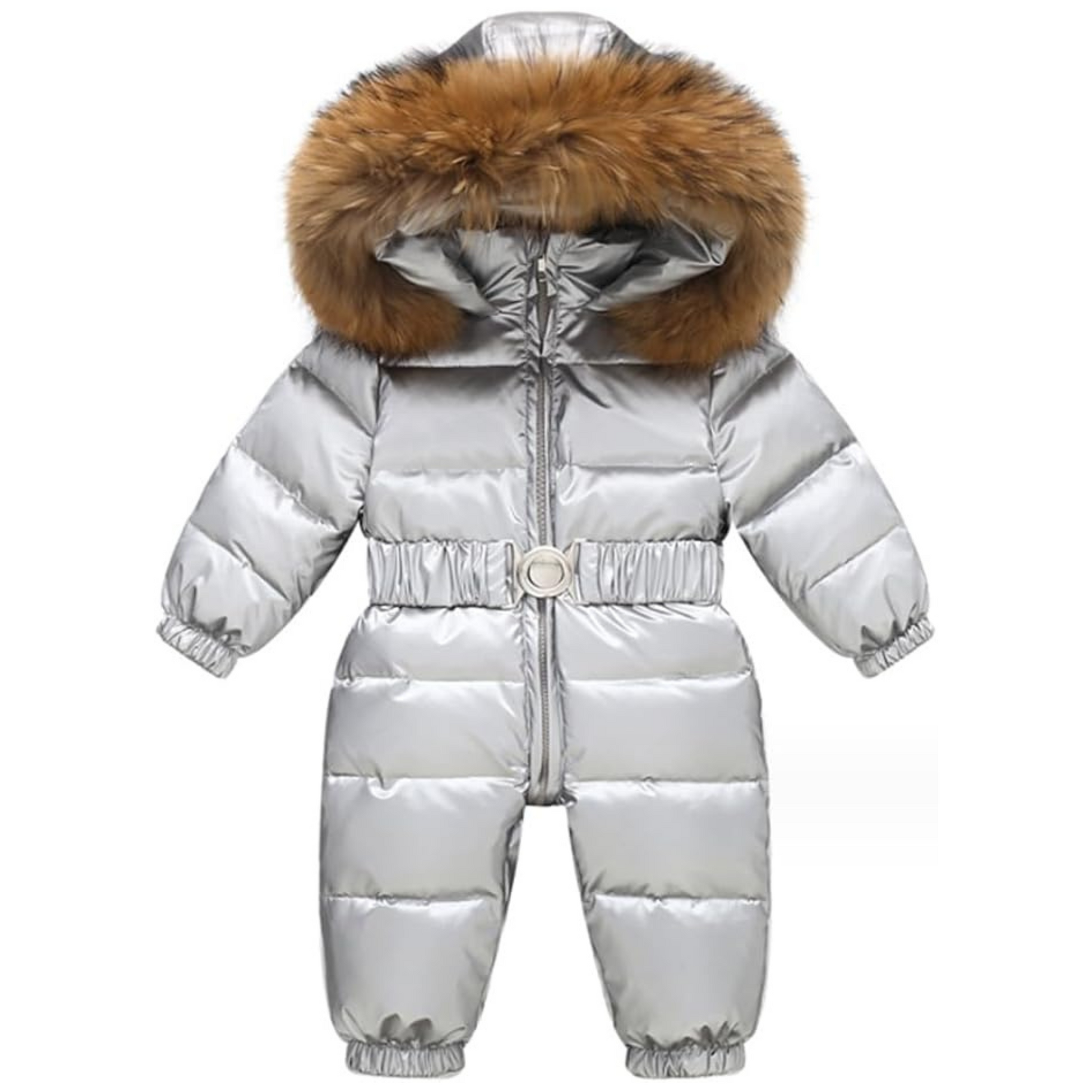 combinaison-de-ski-bebe-avec-capuche-en-fourrure-argent