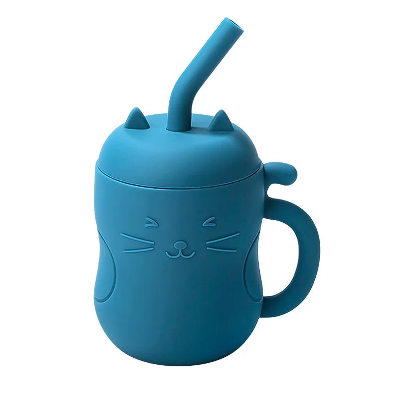 tasse-apprentissage-bebe-silicone-paille-bleu-nuit